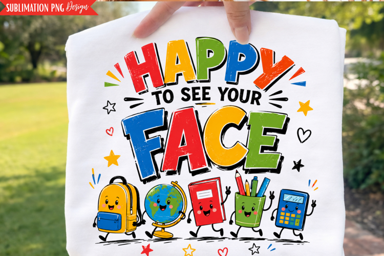 happy face png, school png design, teacher png