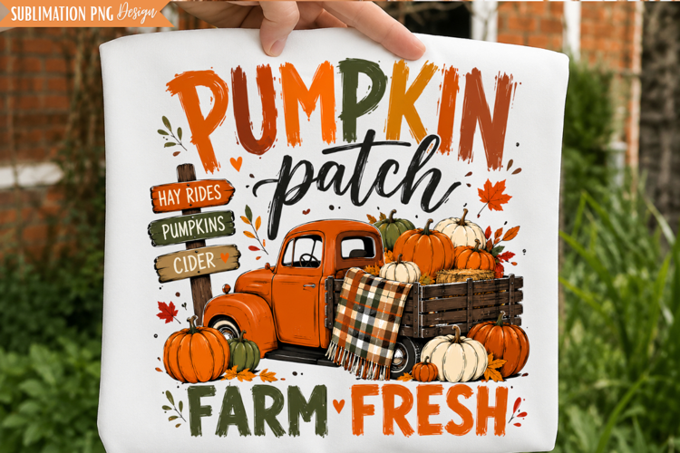 pumpkin patch png, fall truck png, pumpkin truck png, farm