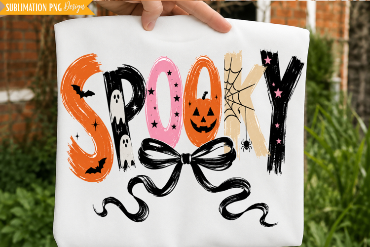 spooky png, halloween bow png, halloween png, spooky PNG