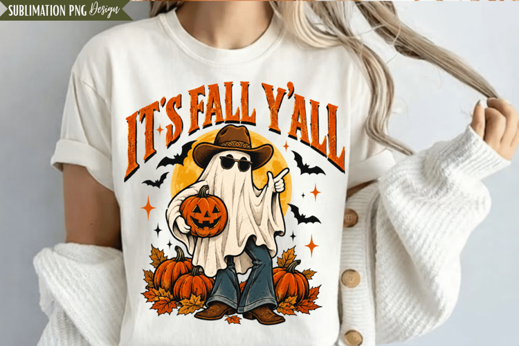fall ghost png, halloween ghost png, its fall yall png
