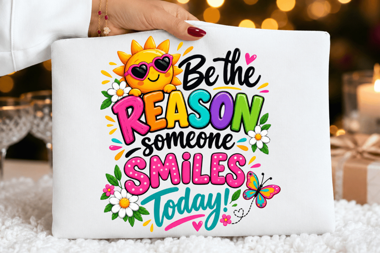be the reason png, smile today png, positive quote png