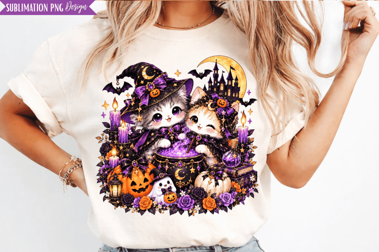 halloween kittens png, halloween cat png, cute kitten png