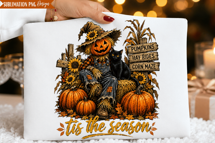 pumpkin season png, scarecrow png, fall scarecrow png