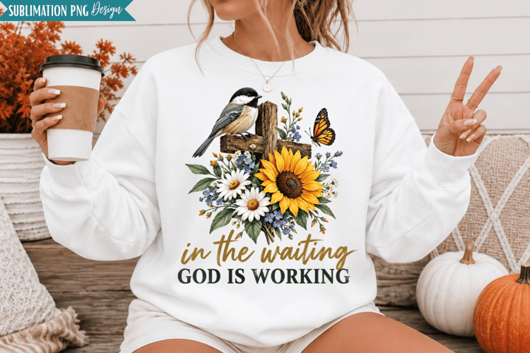 god is working png, christian png, faith png, floral faith