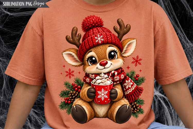 Christmas Reindeer PNG Design, christmas reindeer png example image 1