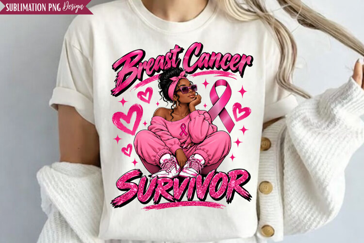 Breast Cancer Survivor PNG Design, breast cancer survivor, example image 1