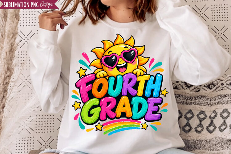 Fourth Grade School PNG Design, fourth grade png, 4th grade example image 1