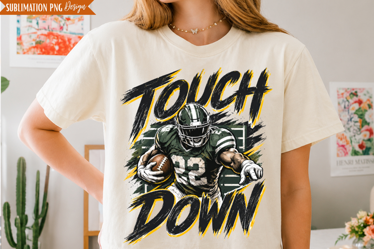 Touchdown Football PNG Design, touchdown png, football png