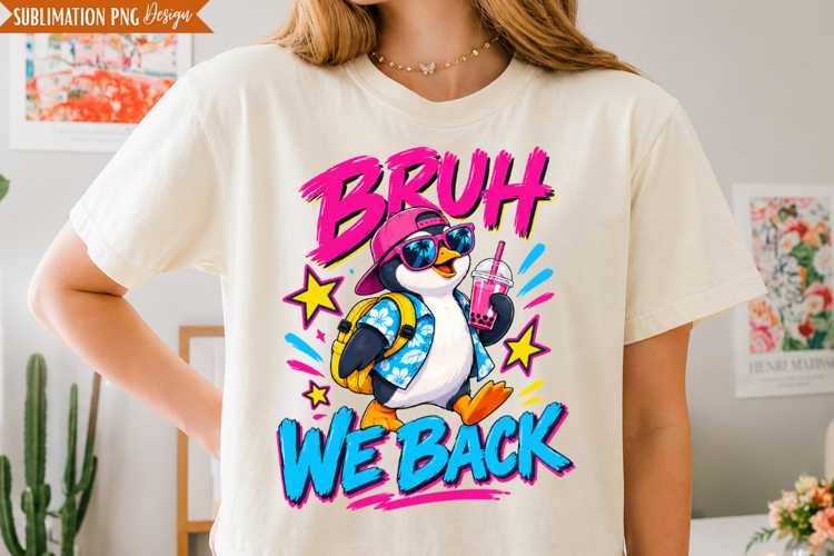 Bruh We Back School PNG Design, bruh we back png, back to