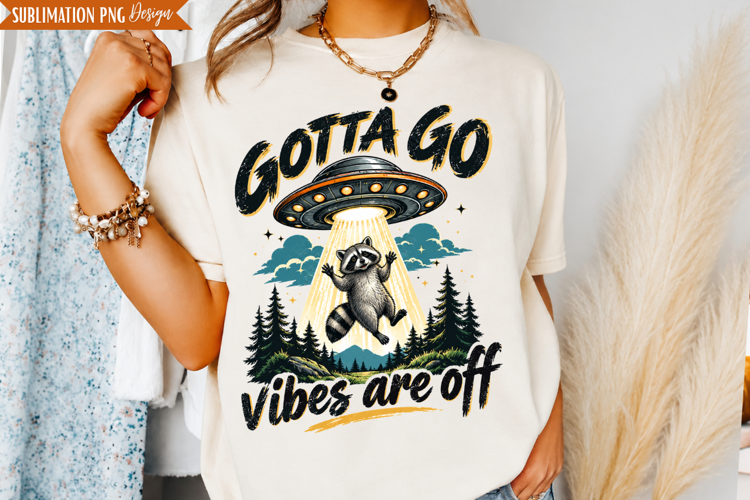 Vibes Are Off Raccoon PNG Design, vibes are off png, raccoon