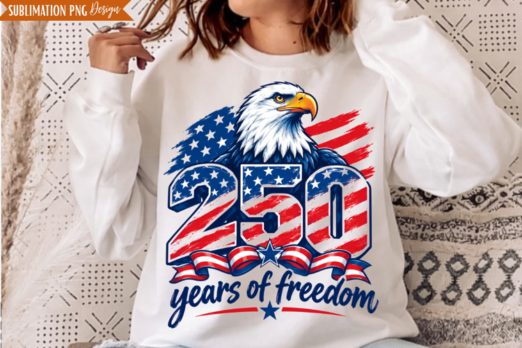 America 250 Freedom PNG Design, america 250 png, 250 years