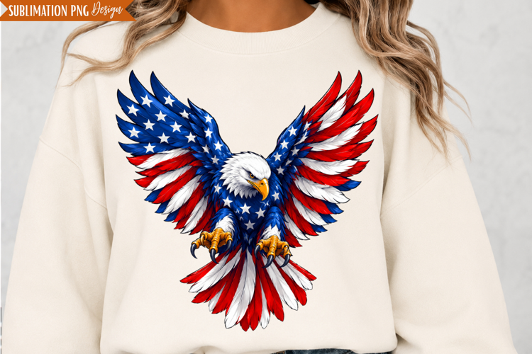 Patriotic Eagle Wings PNG Design, patriotic eagle png, eagle