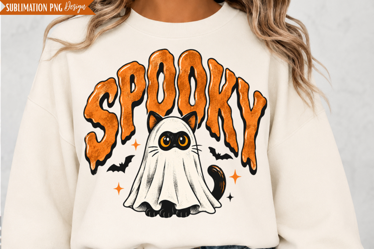 Spooky Ghost Halloween PNG Design, spooky ghost png, hallowe