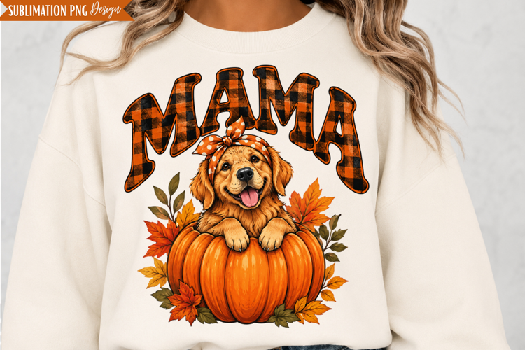 Fall Dog Mama PNG Design, fall dog mama png, dog mama png