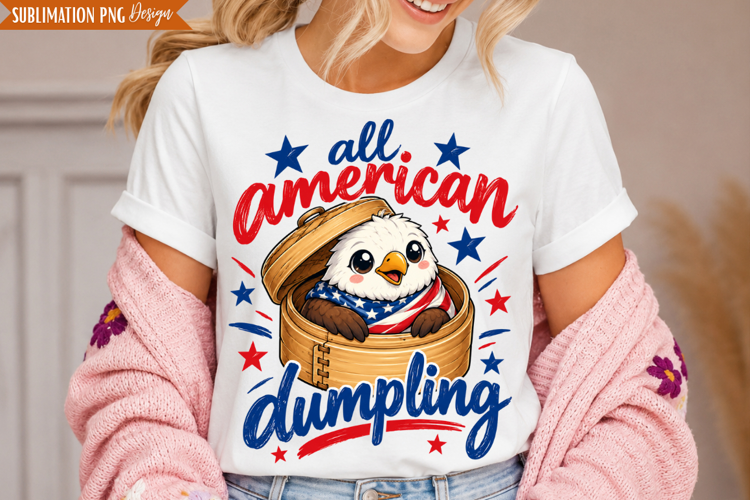 All American Dumpling PNG Design, all american dumpling