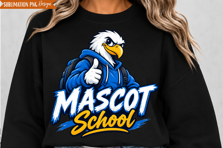 School Eagle Mascot PNG Design, school eagle png, eagle