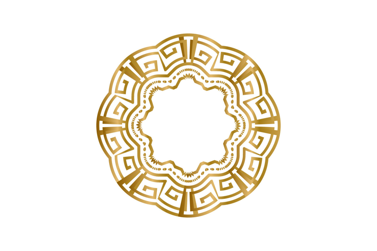 Frame art ornamental vintage luxury gold decorative vector