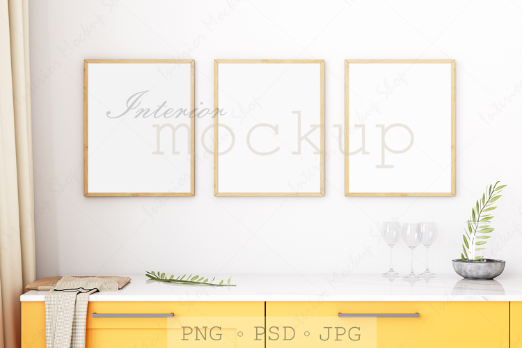 Mock up, Frame mockup in interior