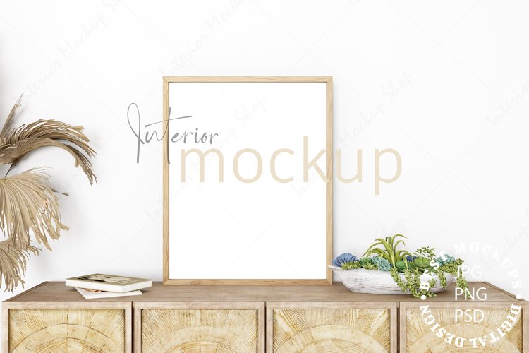 Mock up, Frame mockup in interior, Living room Mockup