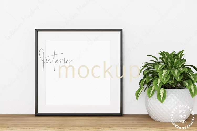 Mock up, Frame mockup in interior, Living room Mockup