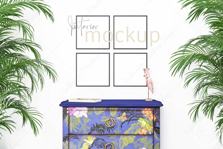 Mock up, Frame mockup in interior, Living room Mockup
