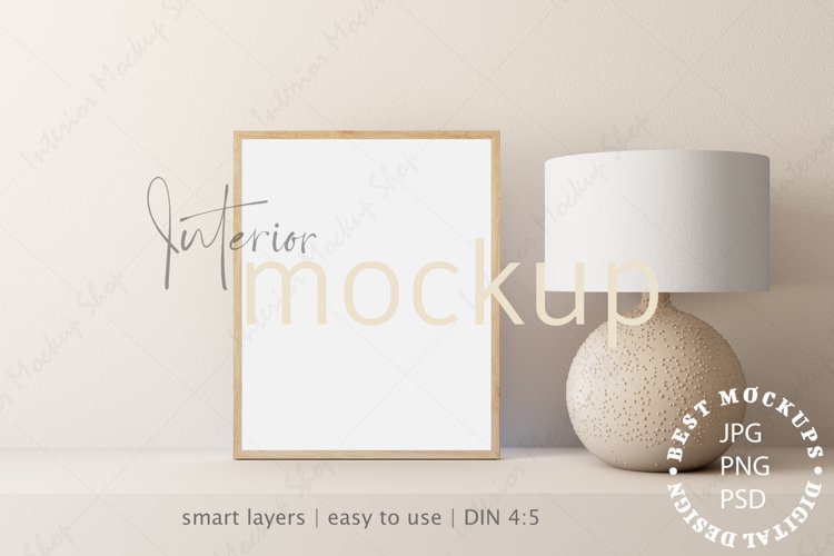 Mock up, Frame mockup in interior, Living room Mockup example image 1