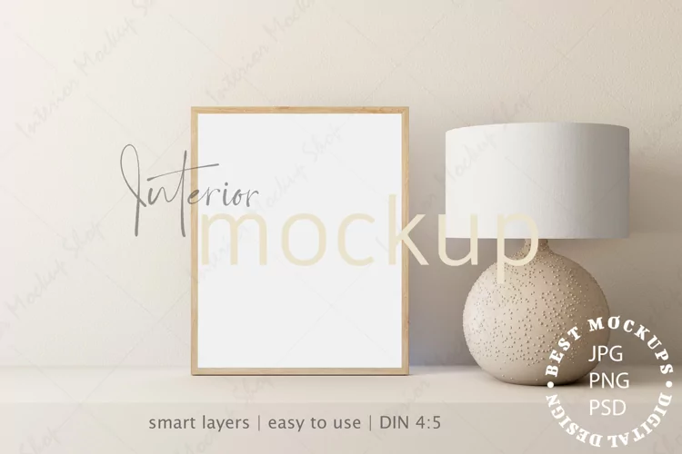 Mock up, Frame mockup in interior, Living room Mockup