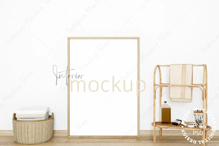 Mock up, Frame mockup in interior, Living room Mockup