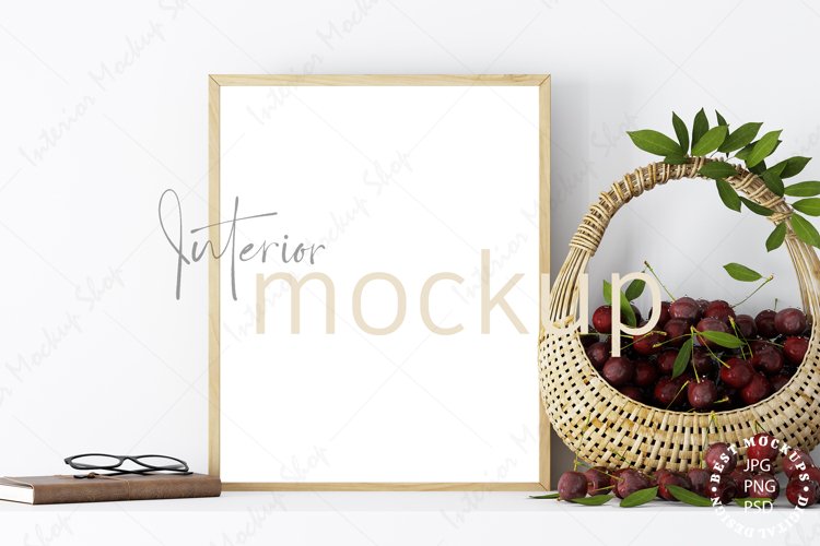 Mock up, Frame mockup in interior, Living room Mockup example image 1