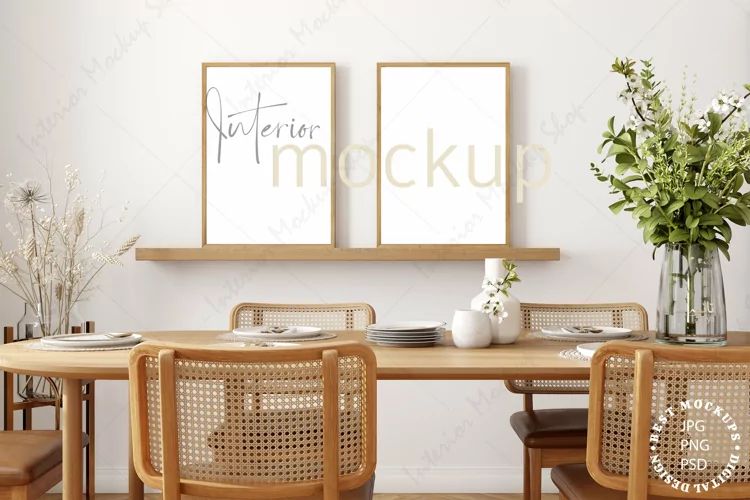 Mock up, Frame mockup in interior, Living room Mockup