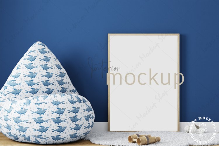 Kids mockup, Frame mockup, Kids room mockup example image 1