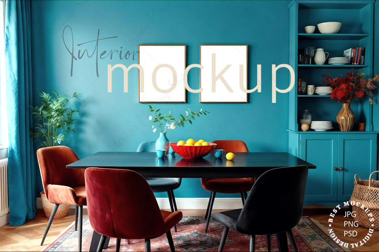 Mock up, Frame mockup in interio, Kitchen Mockup