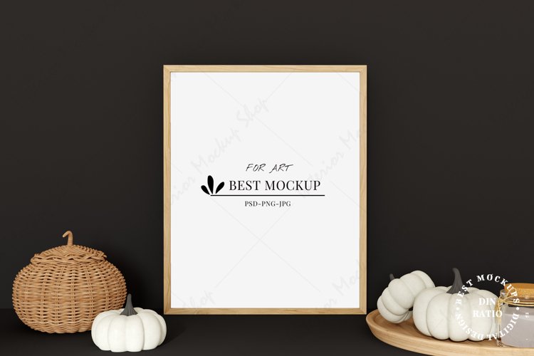 Frame Mockup Fall with Pampkin example image 1