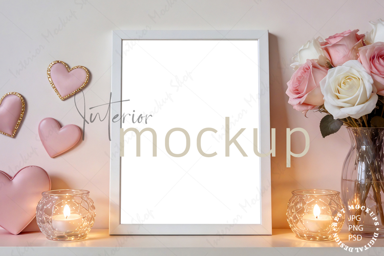 Frame Mockup Valentines Day