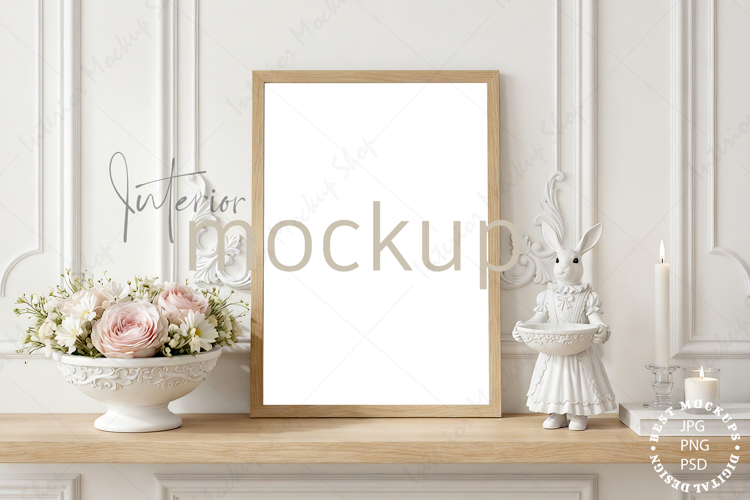 Mock up, Frame mockup in interior, Living room Mockup