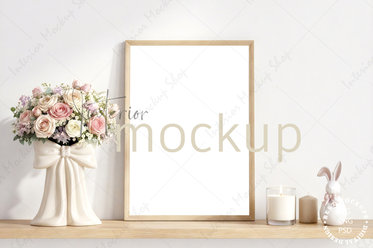 Mock up, Frame mockup in interior, Living room Mockup