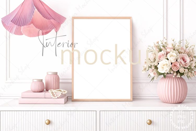 Frame mockup interior PSD JPG PNG