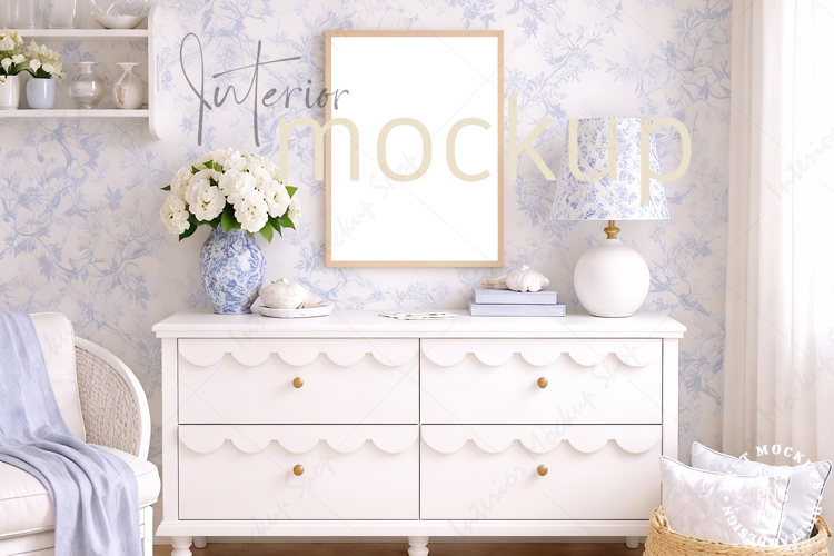 Frame mockup interior PSD JPG PNG