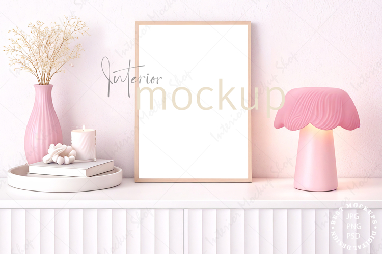 Frame mockup interior PSD JPG PNG
