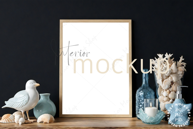 Frame mockup interior PSD JPG PNG