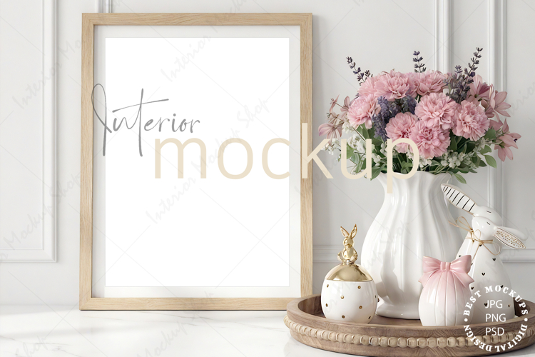 Frame mockup interior PSD JPG PNG