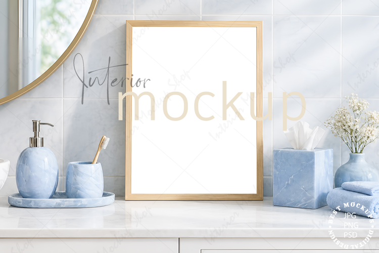 Frame mockup interior PSD JPG PNG