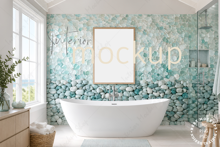 Frame mockup interior PSD JPG PNG
