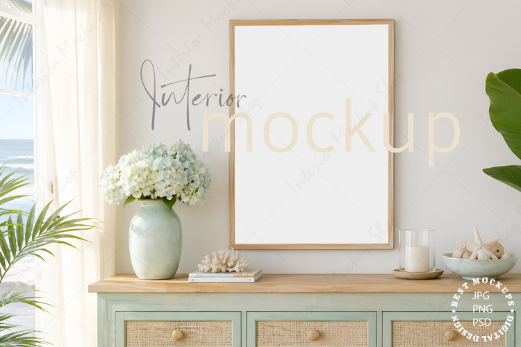 Frame mockup interior PSD JPG PNG
