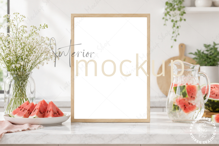 A4 Frame Mockup Interior