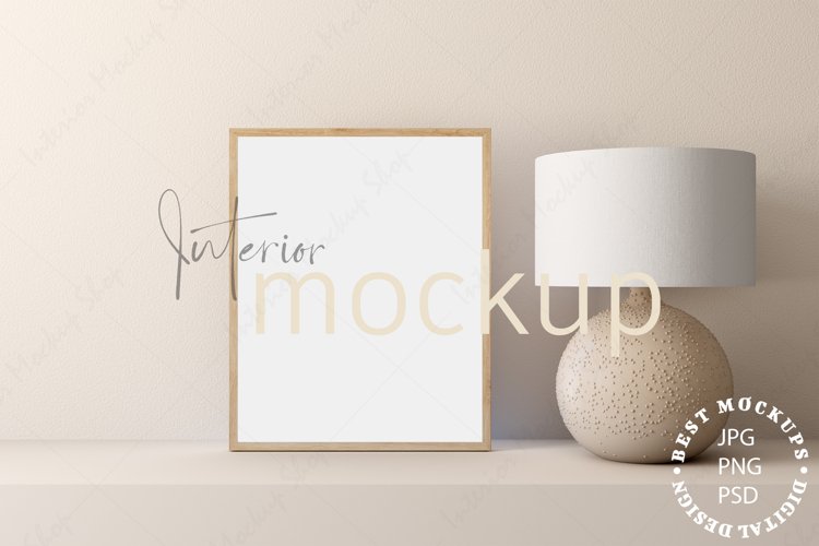 Boho frame mockup interior example image 1