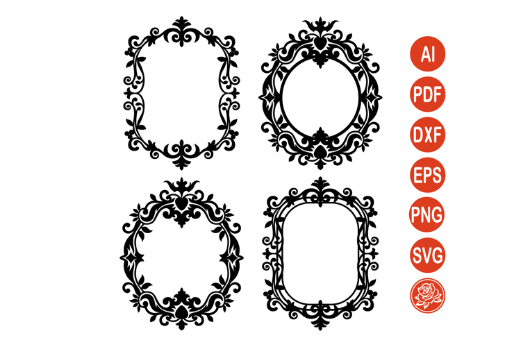 Ornate Frame SVG Bundle