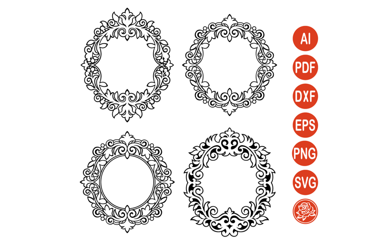 Victorian Frames SVG Bundle