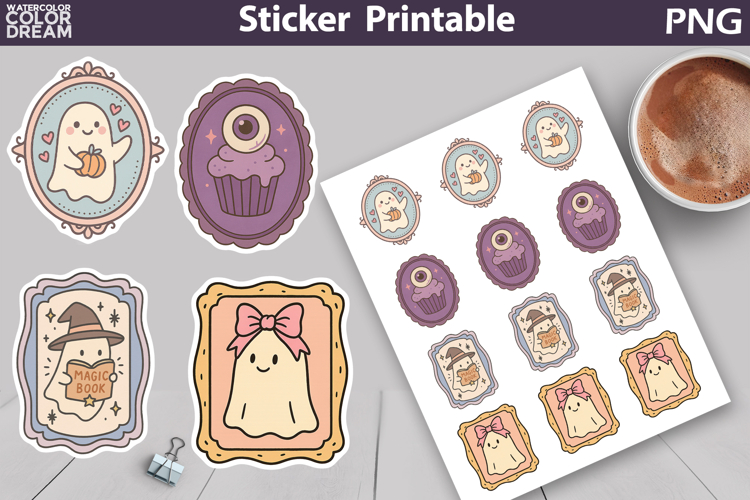 Halloween Frames Sticker | Cute Halloween Sticker