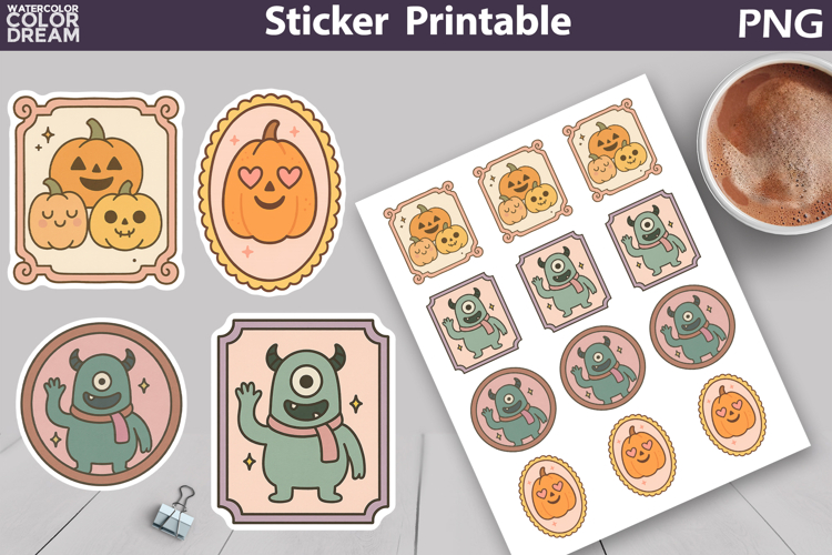 Halloween Frames Sticker | Cute Halloween Sticker